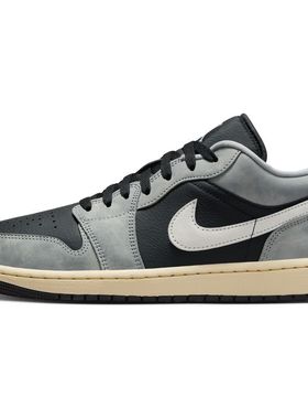 Air Jordan 1 AJ1 黑灰色 男款 低帮休闲运动篮球鞋HQ2010-012