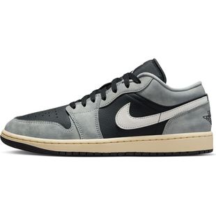AJ1 黑灰色 男款 Air HQ2010 低帮休闲运动篮球鞋 012 Jordan