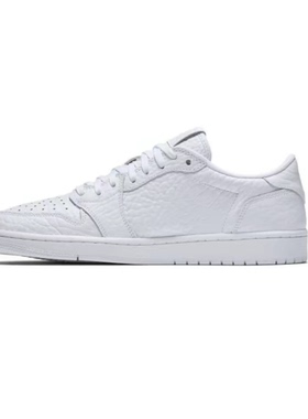 Air Jordan 1 AJ1 白色 男款 低帮 复古休闲篮球鞋 872782-100