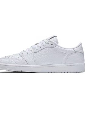 AJ1白色男款低帮复古篮球鞋