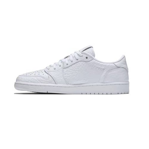 AJ1白色男款低帮复古篮球鞋