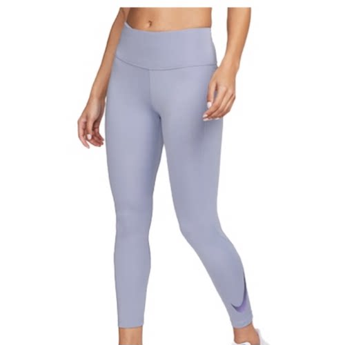 Nike灰蓝色女款紧身运动长裤