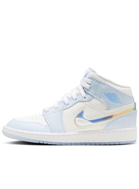 Air Jordan 1 Mid SE AJ1 蓝色 GS 中帮休闲运动篮球鞋FQ9117-400