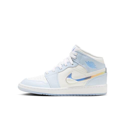 AJ1蓝色GS中帮休闲运动篮球鞋