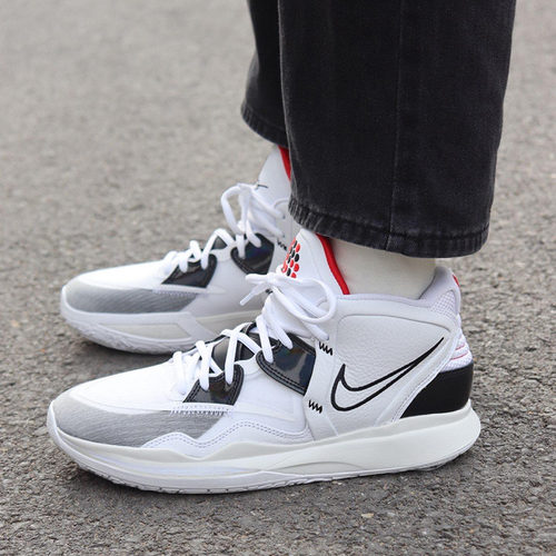 Nike Kyrie 8 EP 欧文8 白黑 白水泥 男实战缓震篮球鞋DC9134-101