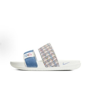 Nike Offcourt Duo Slide 白蓝 女子 运动休闲一字拖鞋FJ7742-121