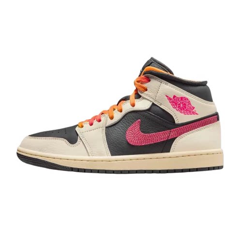 AJ1米色女款中帮运动篮球鞋