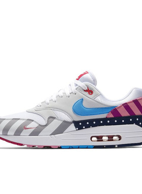 Nike Air Max 1 x Parra 白粉男款低帮 休闲运动跑步鞋AT3057-100