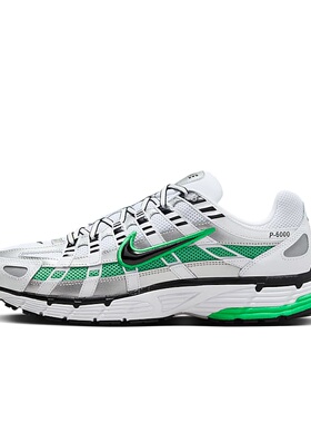 Nike P-6000 白绿 男子 运动休闲 复古低帮跑步鞋 CD6404-104
