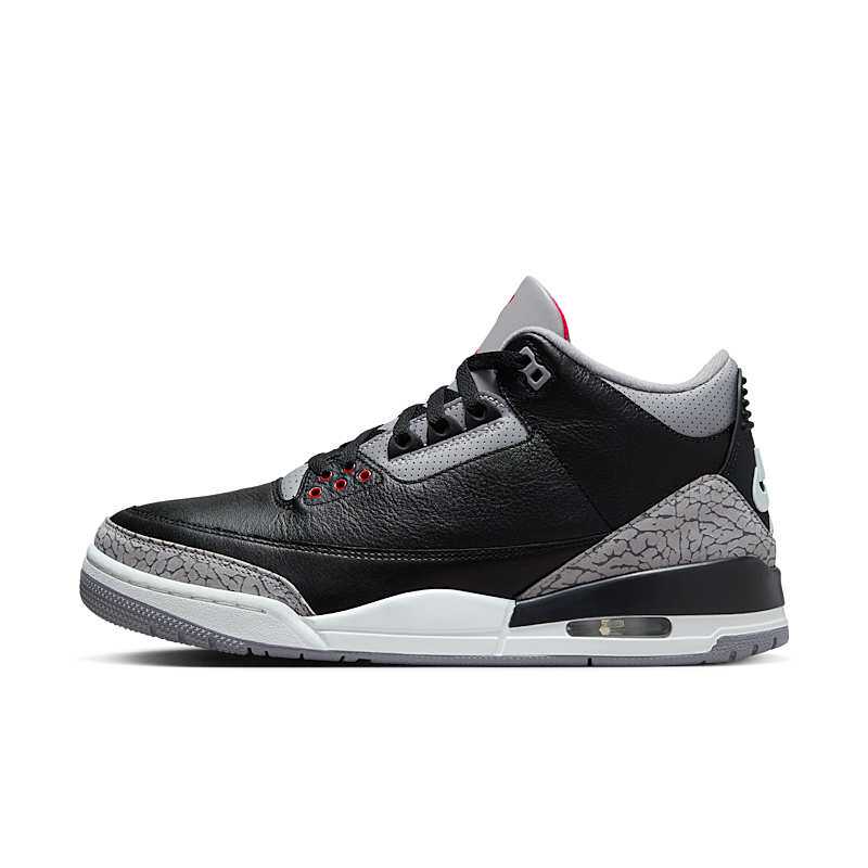 Air Jordan 3 黑色 男子 运动休闲复古潮流高帮篮球鞋 DN3707-010 - 实物图