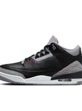 Air Jordan 3 黑色 男子 运动休闲复古潮流高帮篮球鞋 DN3707-010