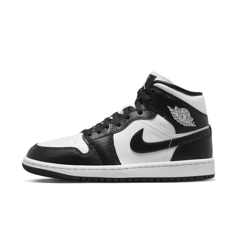 Air Jordan 1 Mid AJ1 黑白色 女款 高帮复古篮球鞋DV0991-101
