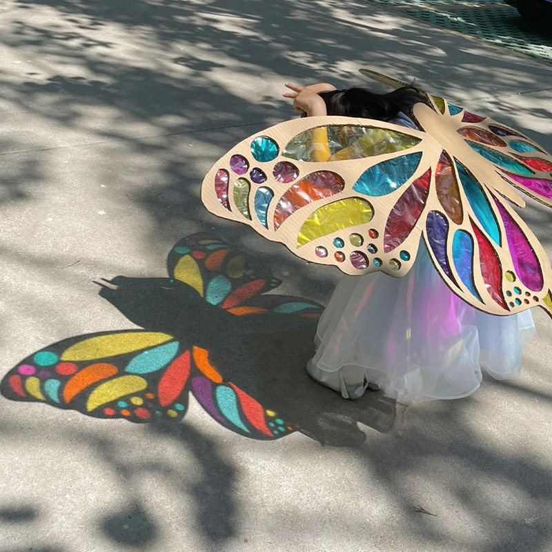 手工制作材料玻璃纸儿童创意diy彩色光影游戏识色美术纸绘画装饰