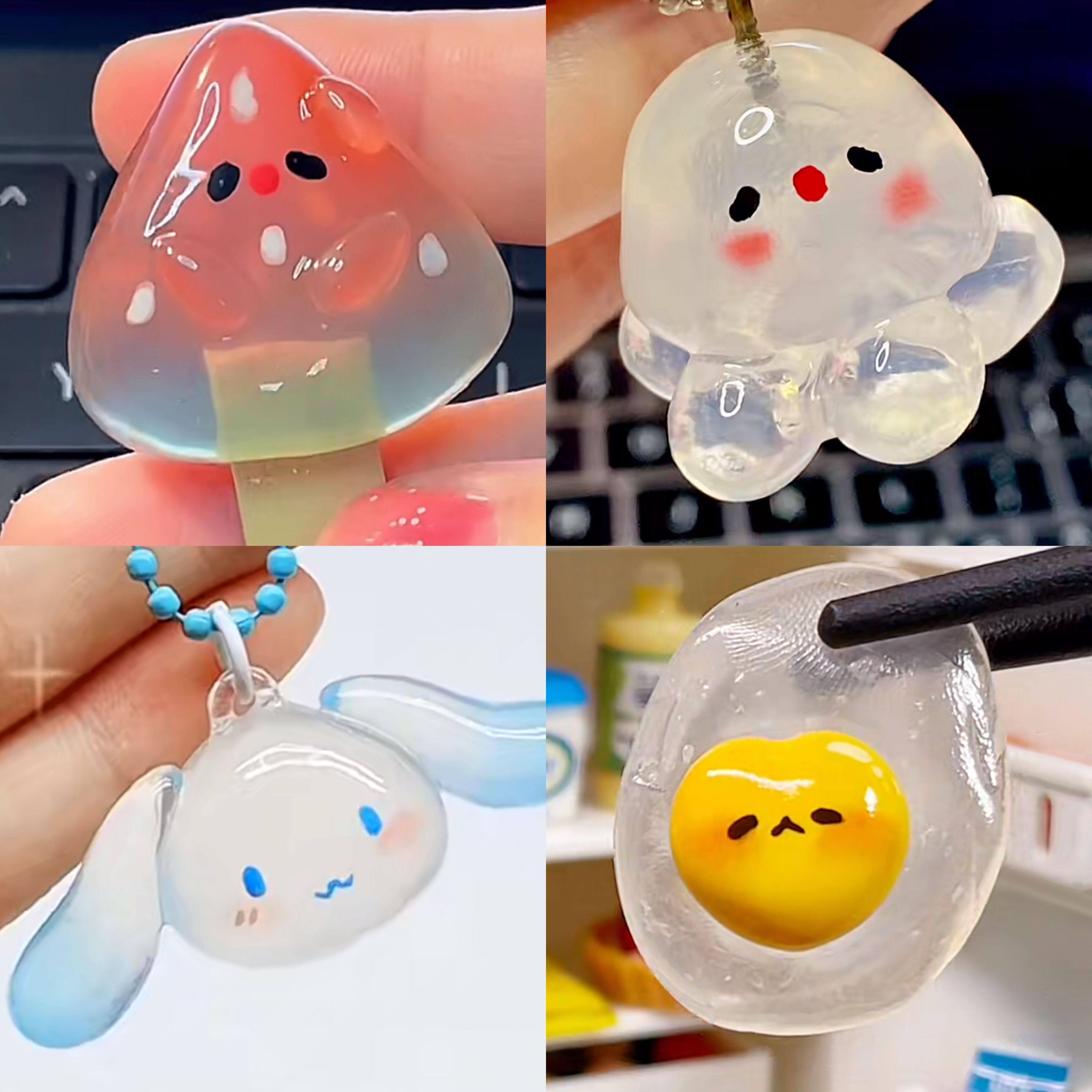 自由树脂手工diy材料包自制粘土可塑水晶土黏土树胶透明女孩挂件