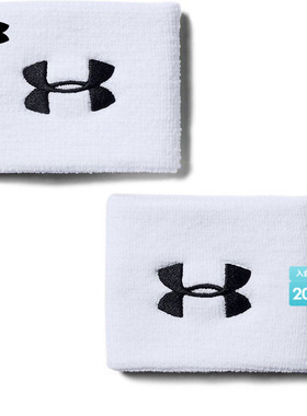 安德玛官方UA Performance男3英寸训练腕带2件装1276991