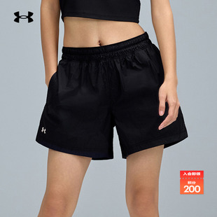 安德玛官方UA春夏Rival女子透气运动休闲短裤 1389628