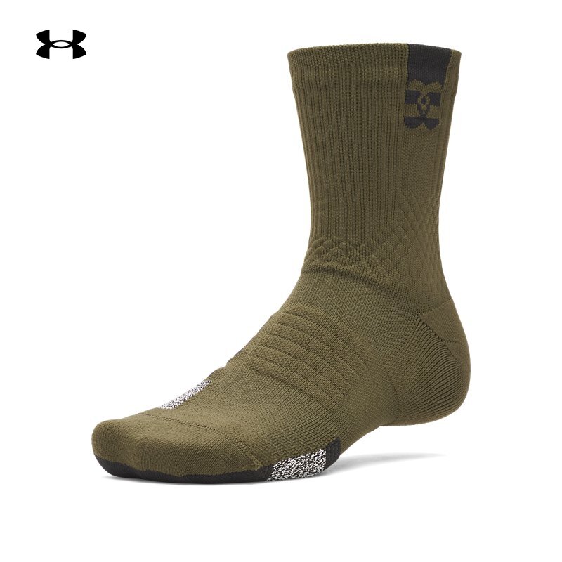 安德玛官方UA AD Playmaker男女情侣训练运动中筒袜-1双装1376229