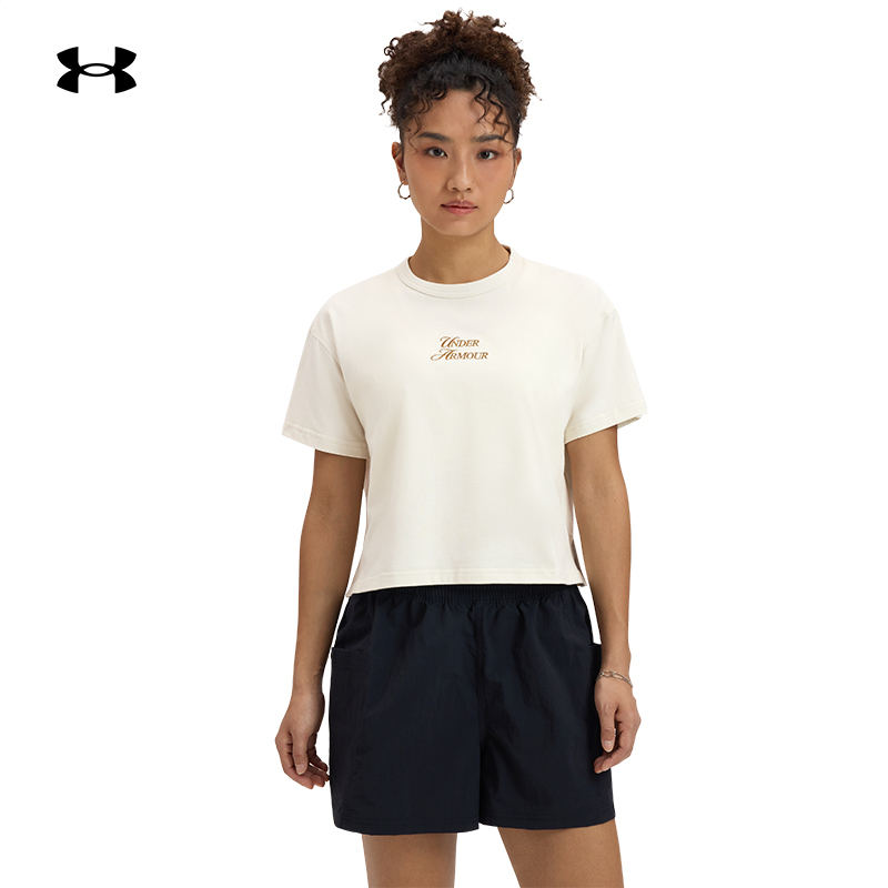 安德玛官方女子宽松短袖T恤