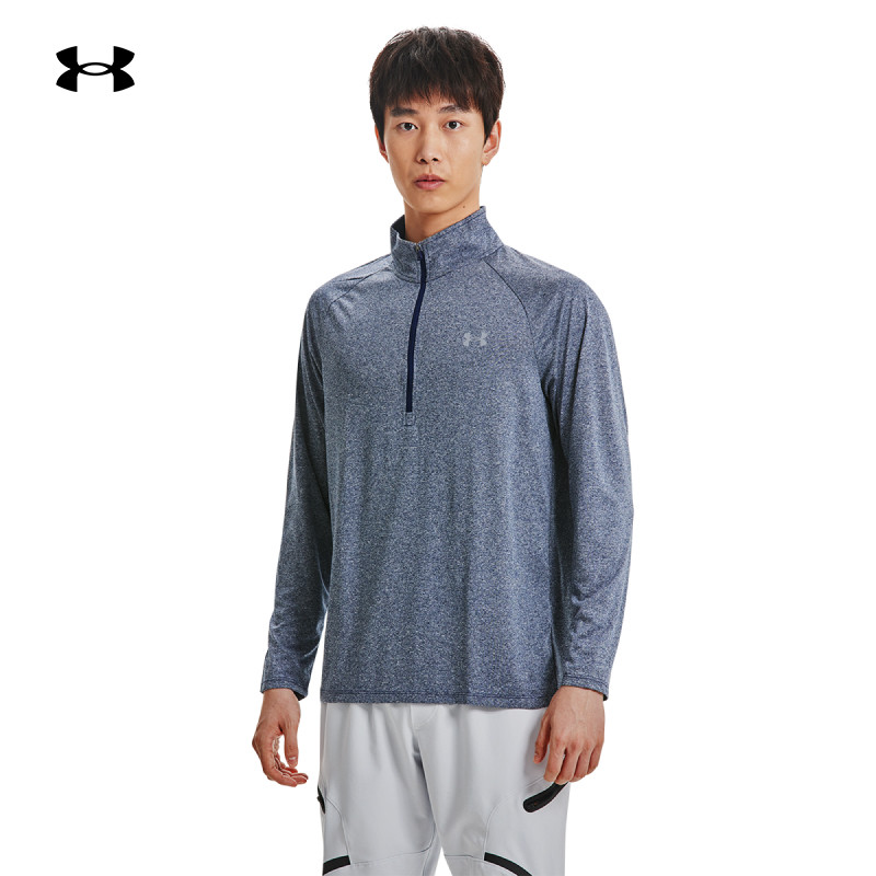 安德玛官方UA Tech男子1/2拉链宽松透气训练运动长袖T恤1328495,运动服/休闲服装,运动T恤,淘宝优惠券,粉丝福利购,淘宝优惠卷