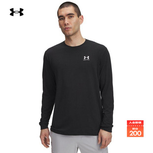 安德玛官方UA秋冬Icon男子宽松运动休闲长袖 T恤6005114