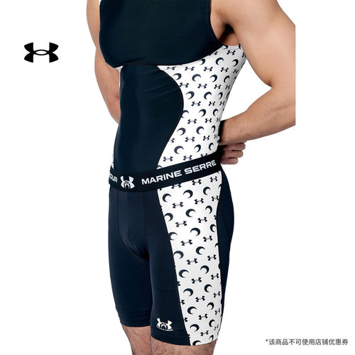 安德玛春夏UA X MS HeatGear®男女子打底训练运动紧身短裤