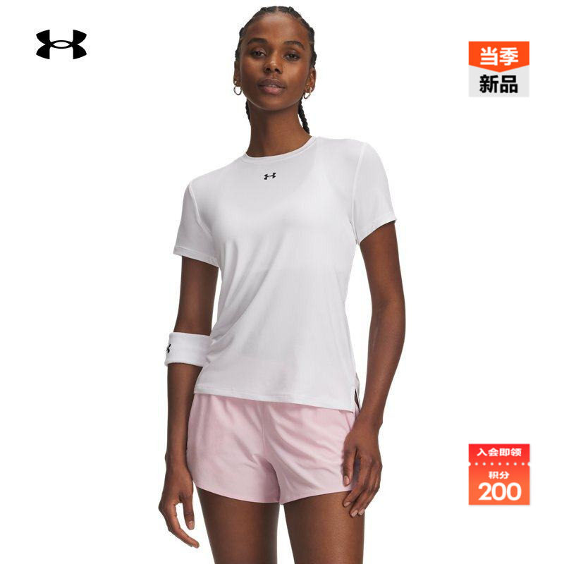 安德玛官方UA春夏Vanish女子轻质训练运动短袖T恤6010870,运动服/休闲服装,运动T恤,淘宝优惠券,粉丝福利购,淘宝优惠卷