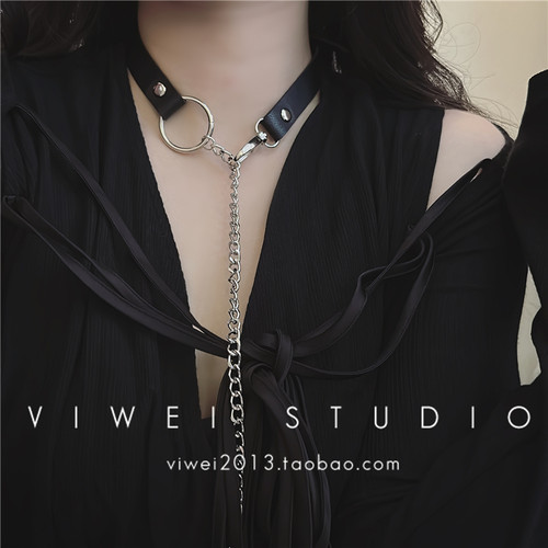 VIWEIA系少女金属风锁骨链颈带