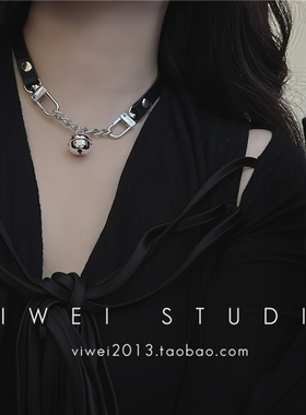 VIWEI摇滚铃铛超A锁骨链