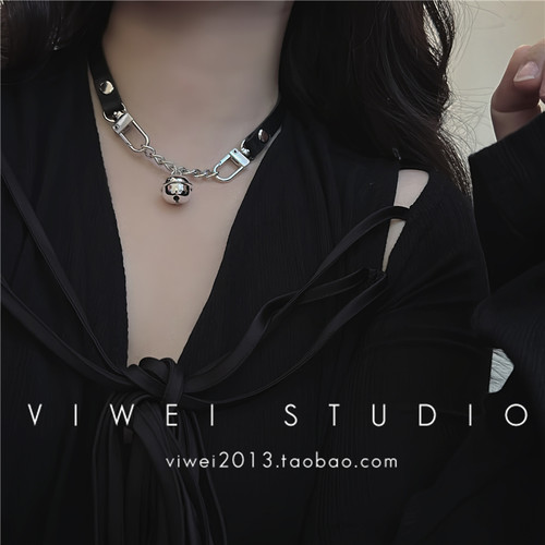 VIWEI摇滚铃铛超A锁骨链