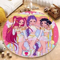 圆形仿羊绒床边衣帽间地毯公主心美少女地毯,居家布艺,床边毯,淘宝优惠券,粉丝福利购,淘宝优惠卷