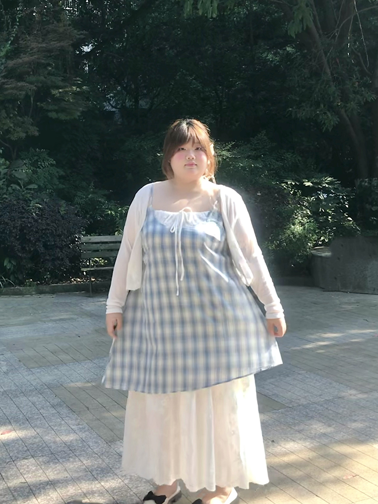 Plus Size Dress Two-Piece Set Summer Fat mm 150kg Vacation Style Sub-Strap Long Skirt Long-Sleeved Cardigan