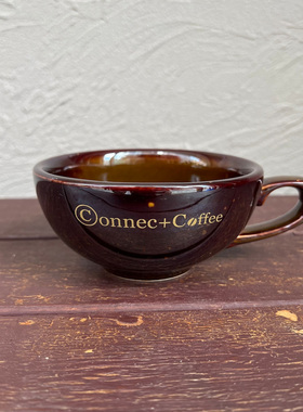 日本 有田烧 陶瓷咖啡杯 Connect Coffee联名款 拿铁拉花对流杯