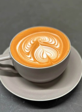 Hario日本拉花冠军LIWEI联名周边陶瓷咖啡杯拉花对流压纹杯250ml