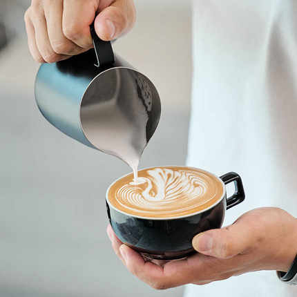 官方授权正品WPM惠家拉花杯拿铁对流咖啡杯240ml 8oz黑色 白色