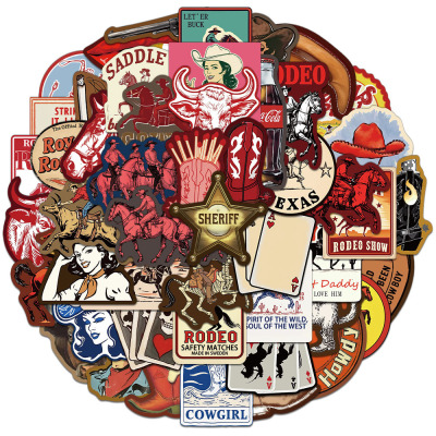 50张/The Great Western Gothic Sticker 装饰手机壳桌面防水贴纸