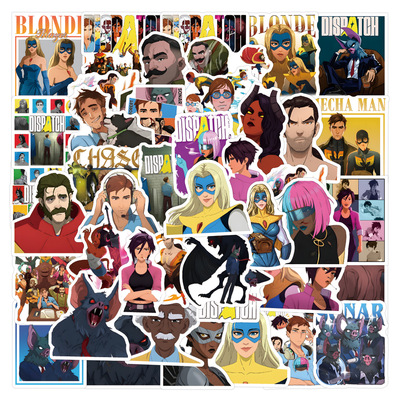 55张卡通超英派遣中心游戏贴画