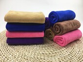 促销 温家乐超细纤维8101纯色磨毛加厚柔软吸水干发巾美容巾擦车巾