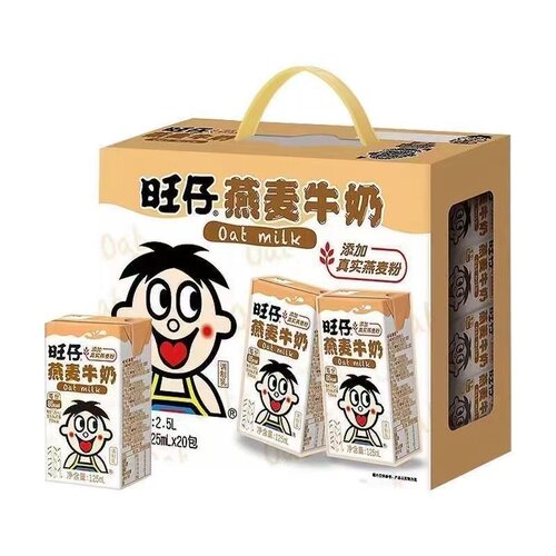 旺旺旺仔燕麦牛奶儿童营养健康学生早餐牛奶原味燕麦牛奶125ml - 封面