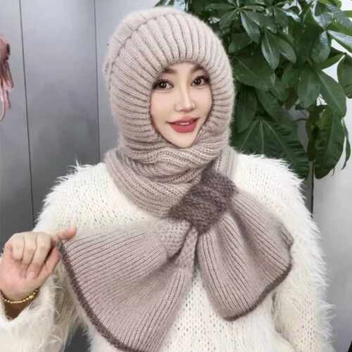 针织帽出游休闲女秋冬季防寒保暖