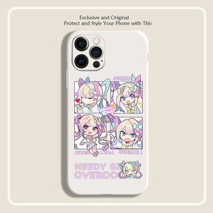 主播女孩重度依赖 超天酱手机壳适用iphone14promax液态硅胶vivo苹果13小米k50华为p60oppo魅族黑鲨4全包防摔