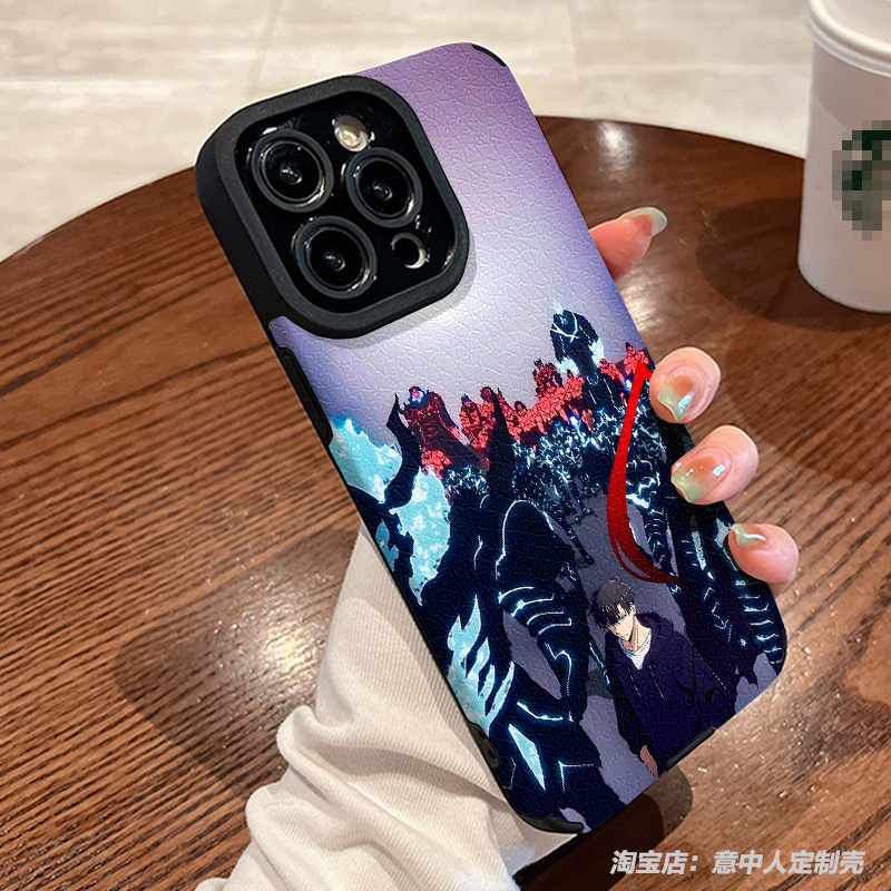 我独自升级程肖宇xs适用苹果13手机壳15promax周边iphone16plus 14 13小羊皮se xsmax xr 11 12Solo Leveling