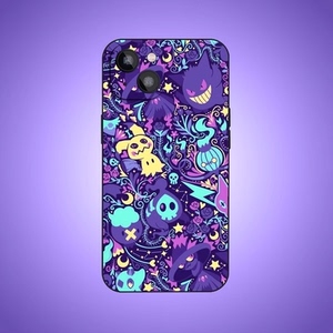 神奇宝贝谜拟丘耿鬼宝可梦手机壳适用苹果15promax小米13液态硅胶vivoiqoo8华为p50三星s2黑鲨oppo一加mate60