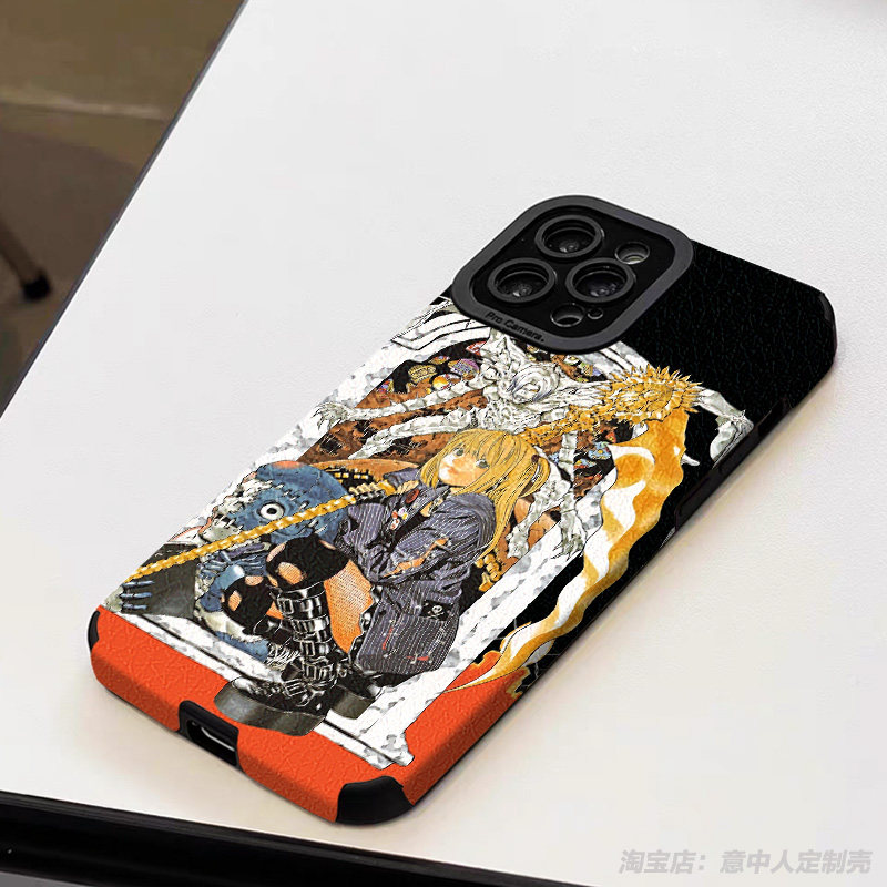 死亡笔记L周边手机壳适用iphone17promax软vivo苹果16e小米15红米k90华为mate80荣耀500羊皮oppo一加ace6三星