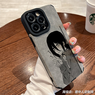 二次元 动漫电锯人蕾塞手机壳适用苹果16promax小米15红米k80硅胶华为pura70磁吸vivo羊皮14oppo一加13三星s25