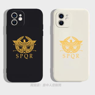 罗马帝国鹰权杖旗帜标志SPQR12手机壳适用iphone13promax硅胶14vivo苹果16小米15红米k80华为pura70u防摔oppo