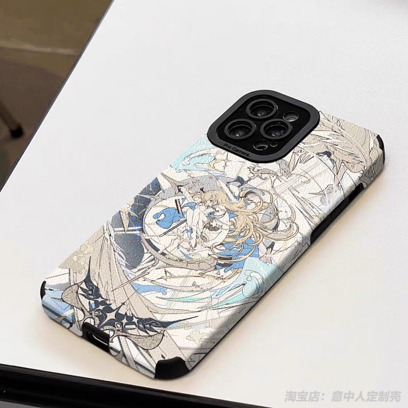 新款游戏卡提希娅周边手机壳适用iphone17promax软vivo苹果15小米14红米k80华为mate70羊皮oppo一加ace6T三星