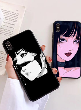 适用川上富江手机壳三星s21/s30ultra/note10/9plus/a70s套51伊藤润二