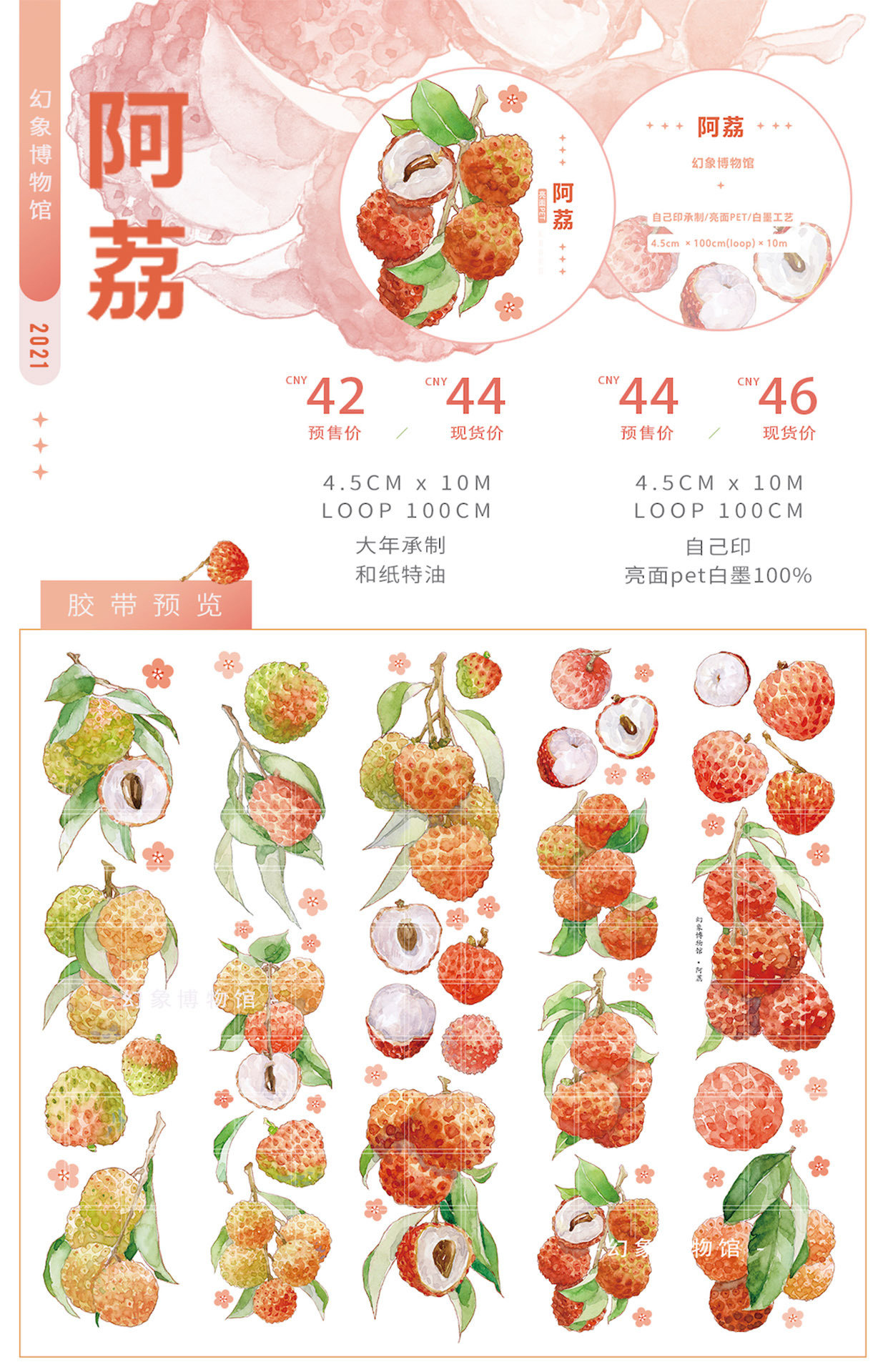 幻象博物馆和纸胶带分装阿荔阿月象蝴蝶结