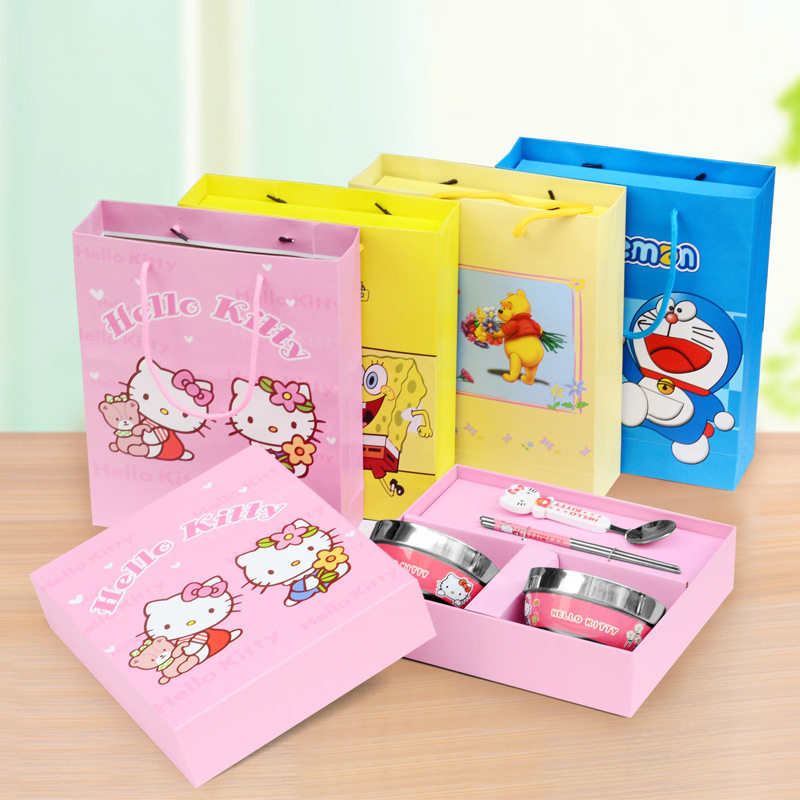 厂家直销 hello kitty哆啦a梦卡通卡通儿童餐具回礼防烫耐摔4件套在类目 餐饮具, 餐具, 叉/勺/筷套装中 - 来自Buy2taobao.com提供专业的淘宝代购服务