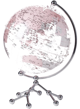 透明地球仪摆件轻奢高档